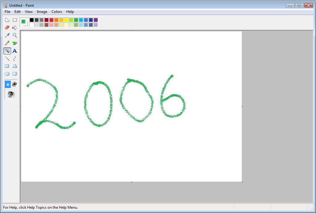 Windows Vista Paint