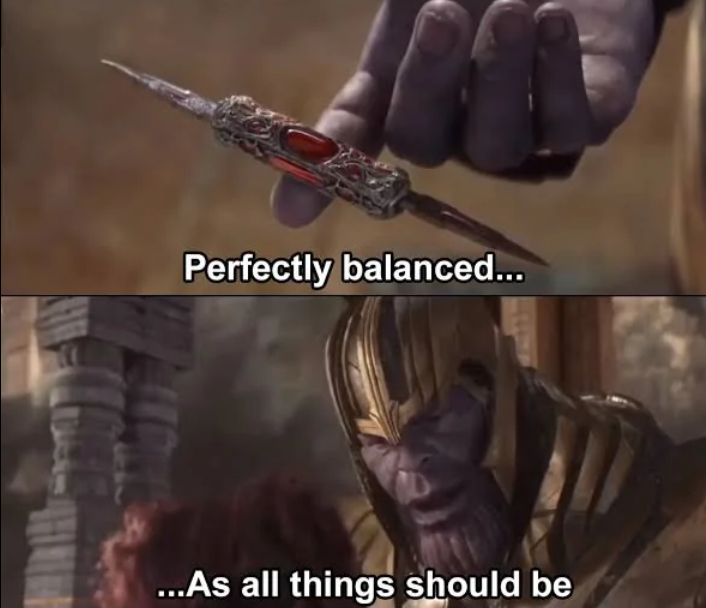 Perfectly balanced meme